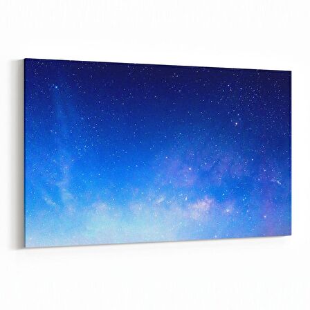 Olla 14814Y Gece Gökyüzü Görseli Yatay Kanvas Tablo (Ölçü: 30X20)