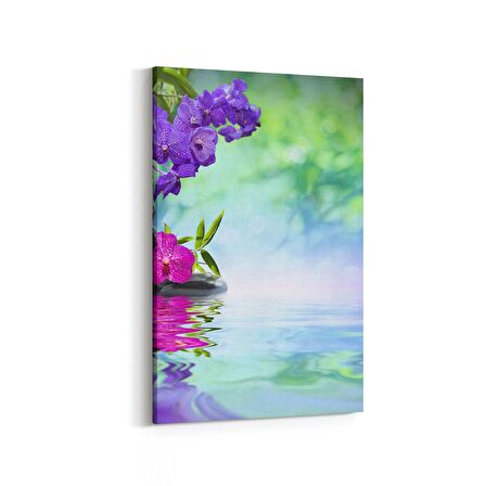 Olla 17049D Spa / Masaj Görseli Dikey Kanvas Tablo (Ölçü: 60X90)