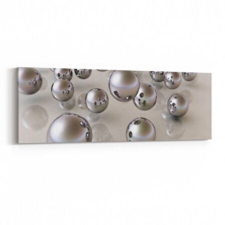 Olla 10068YI Abstract Görsel Yatay İnce Kanvas Tablo (Ölçü: 90X30)