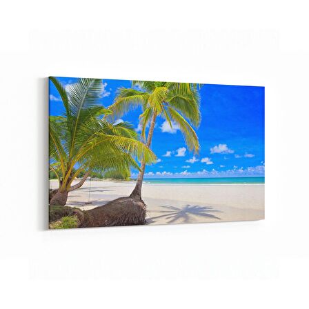 Olla 16496Y Kumsal / Sahil Görseli Yatay Kanvas Tablo (Ölçü: 150X100)