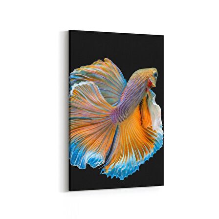 Olla 12503D Hayvanlar Alemi Görseli Dikey Kanvas Tablo (Ölçü: 80X120)