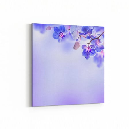 Olla 11688K Orkide Çiçek Görseli Kare Kanvas Tablo (Ölçü: 25X25)