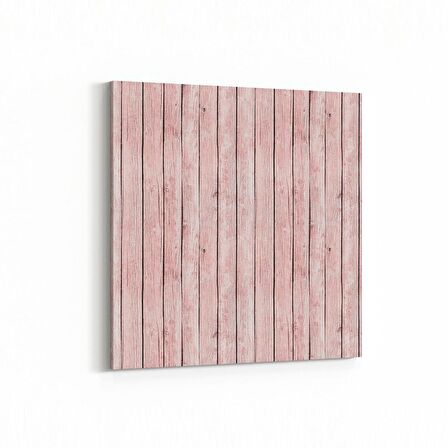 Olla 12005K Ahşap Desen Görseli Kare Kanvas Tablo (Ölçü: 25X25)