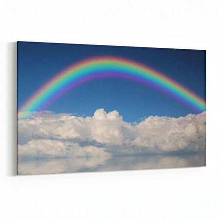 Olla 15409Y Gökyüzü Bulut Görseli  Yatay Kanvas Tablo (Ölçü: 150X100)