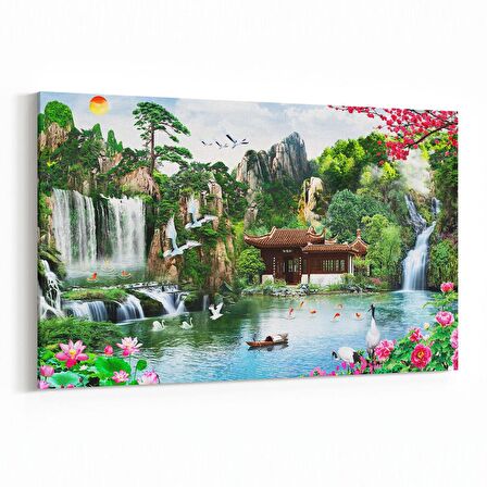 Olla 13576Y Doğa / Manzara Görseli Yatay Kanvas Tablo (Ölçü: 150X100)