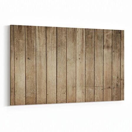 Olla 11978Y Ahşap Desen Görseli Yatay Kanvas Tablo (Ölçü: 90X60)