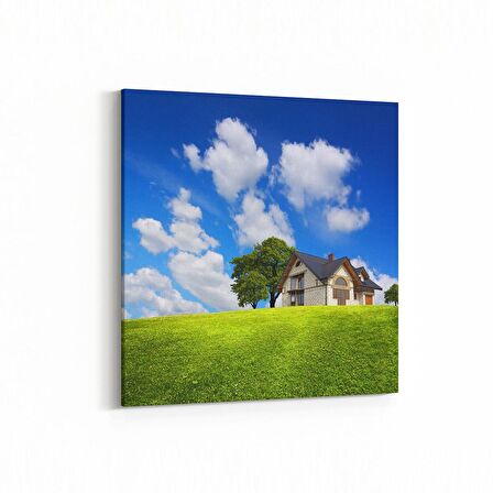 Olla 18877K Yapı Görseli Kare Kanvas Tablo (Ölçü: 30X30)