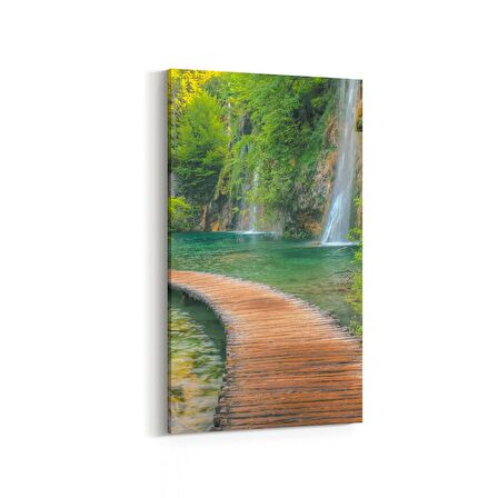 Olla 13711DD Doğa / Manzara Görseli Dikey Dar Kanvas Tablo (Ölçü: 30X60)