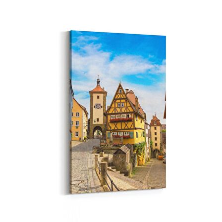 Olla 18729D Yapı Görseli Dikey Kanvas Tablo (Ölçü: 60X90)