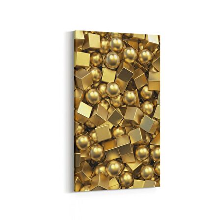 Olla 10019DD Abstract 3 Boyut Görsel Dikey Dar Kanvas Tablo (Ölçü: 60X120)