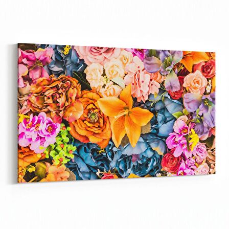 Olla 11586Y Çiçek Görseli Yatay Kanvas Tablo (Ölçü: 150X100)