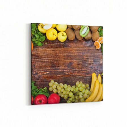 Olla 15026K Gıda Görseli Kare Kanvas Tablo (Ölçü: 30X30)