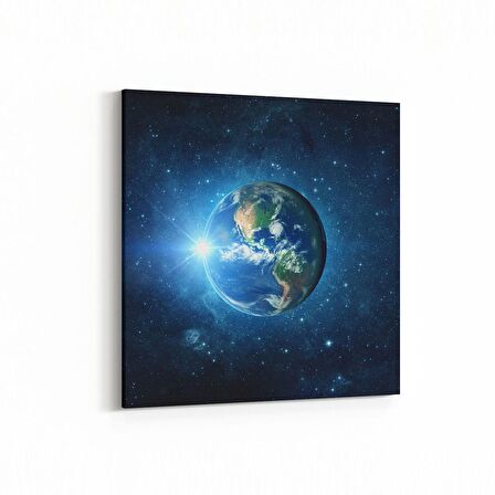 Olla 17602K Uzay Görseli Kare Kanvas Tablo (Ölçü: 25X25)