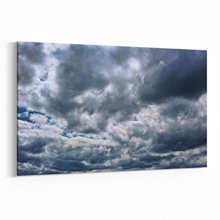Olla 15801Y Gökyüzü Bulut Görseli  Yatay Kanvas Tablo (Ölçü: 70X50)