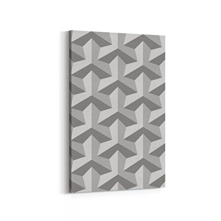 Olla 14944D Geometrik Desen Görseli Dikey Kanvas Tablo (Ölçü: 80X120)