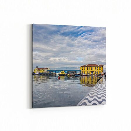 Olla 18724K4 Yapı Görseli Kare 4'lü Kanvas Tablo (Ölçü: 65X65)