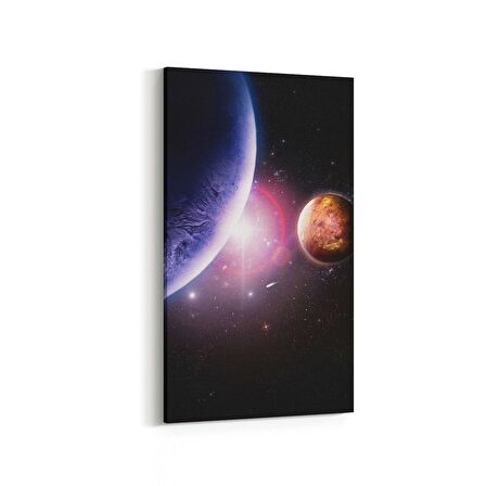 Olla 17596DD Uzay Görseli Dikey Dar Kanvas Tablo (Ölçü: 40X80)