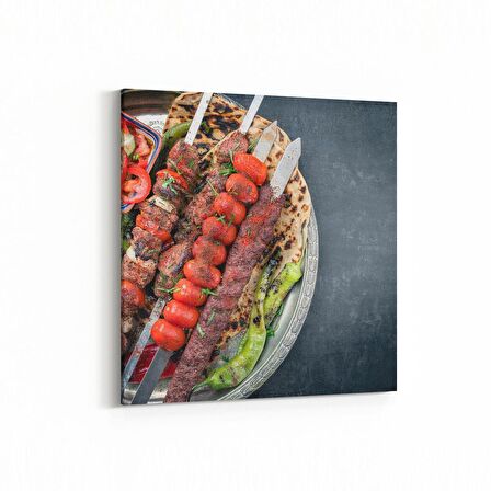 Olla 15024K Gıda Görseli Kare Kanvas Tablo (Ölçü: 25X25)