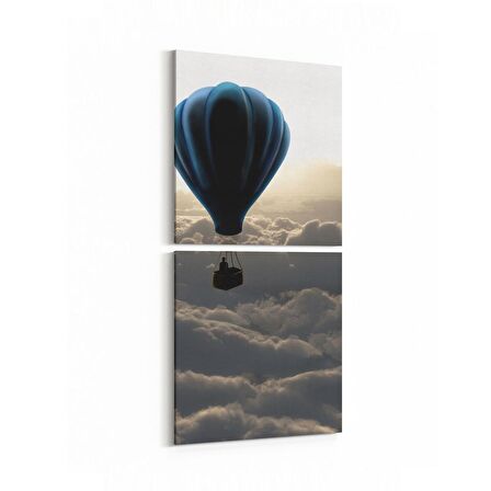 Olla 13400K2D Doğa / Manzara Görseli Kare 2'li Dikey Kanvas Tablo (Ölçü: 30X65)