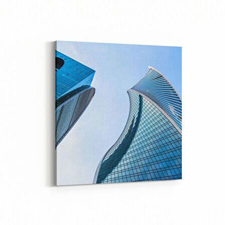 Olla 18646K Yapı Görseli Kare Kanvas Tablo (Ölçü: 100X100)