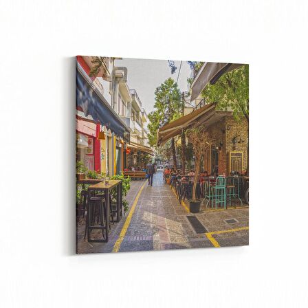 Olla 18775K Yapı Görseli Kare Kanvas Tablo (Ölçü: 25X25)