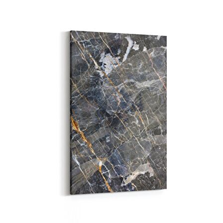 Olla 16704D Mermer Desen Görsel Dikey Kanvas Tablo (Ölçü: 40X60)
