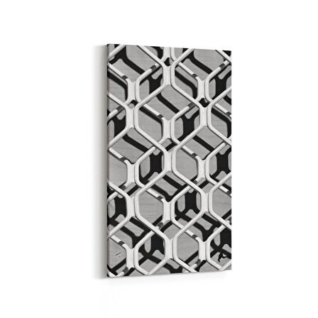 Olla 10038DD Abstract 3 Boyut Görsel Dikey Dar Kanvas Tablo (Ölçü: 40X80)