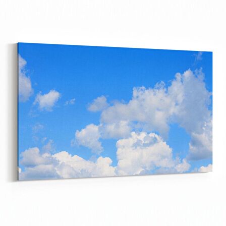 Olla 15795Y Gökyüzü Bulut Görseli  Yatay Kanvas Tablo (Ölçü: 150X100)