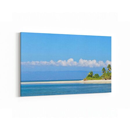 Olla 16547Y Kumsal / Sahil Görseli Yatay Kanvas Tablo (Ölçü: 150X100)