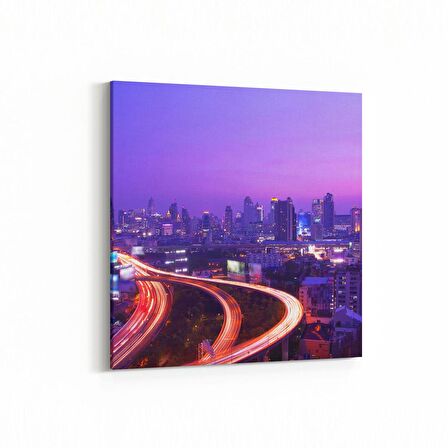 Olla 18024K Yapı Görseli Kare Kanvas Tablo (Ölçü: 25X25)