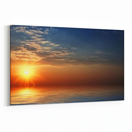 Olla 15952Y Günbatımı Görseli Yatay Kanvas Tablo (Ölçü: 45X30)