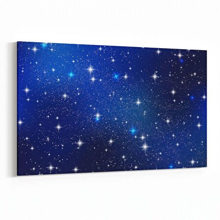 Olla 14725Y Gece Gökyüzü Görseli Yatay Kanvas Tablo (Ölçü: 150X100)