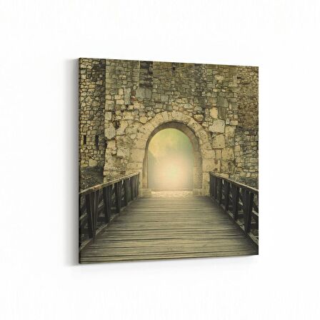 Olla 18271K Yapı Görseli Kare Kanvas Tablo (Ölçü: 30X30)