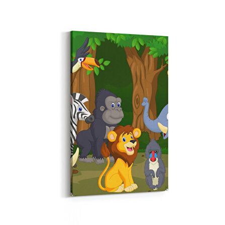 Olla 12758D Çocuk Odası Görseli Dikey Kanvas Tablo (Ölçü: 100X150)