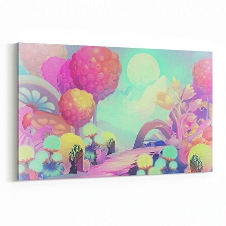 Olla 12771Y Çocuk Odası Görseli Yatay Kanvas Tablo (Ölçü: 120X80)