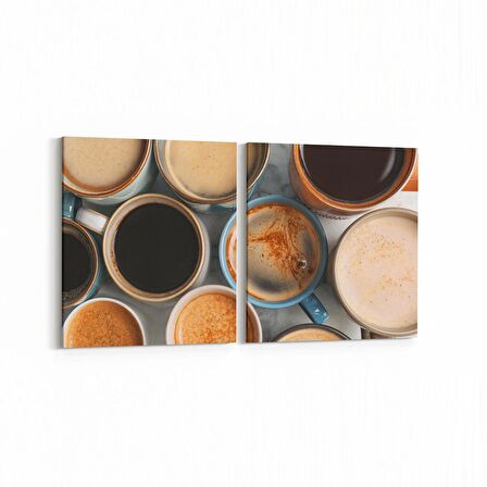 Olla 14986K2Y Gıda Görseli Kare 2'li Yatay Kanvas Tablo (Ölçü: 105X50)
