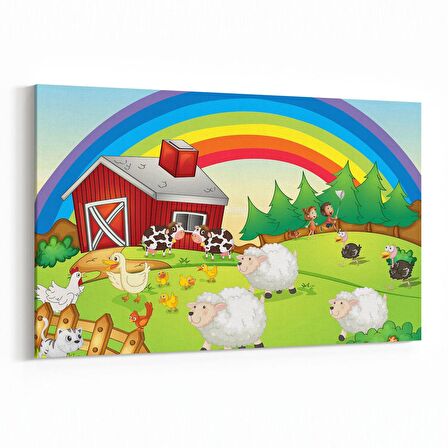 Olla 12761Y Çocuk Odası Görseli Yatay Kanvas Tablo (Ölçü: 30X20)