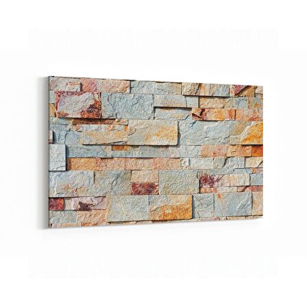 Olla 17390Y Taş / Tuğla Görseli Yatay Kanvas Tablo (Ölçü: 150X100)