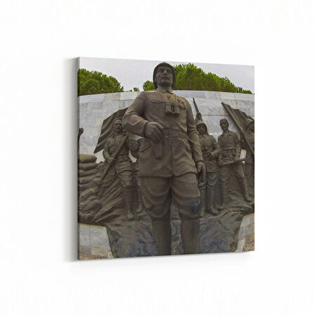 Olla 18662K Yapı Görseli Kare Kanvas Tablo (Ölçü: 25X25)