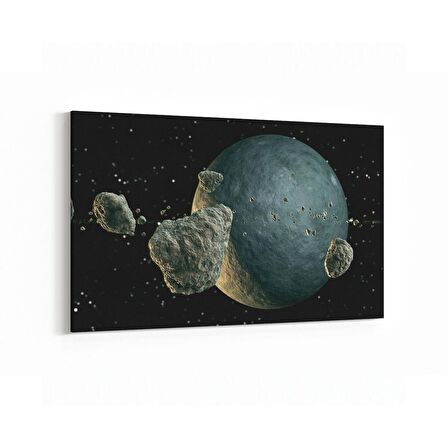 Olla 17618Y Uzay Görseli Yatay Kanvas Tablo (Ölçü: 90X60)