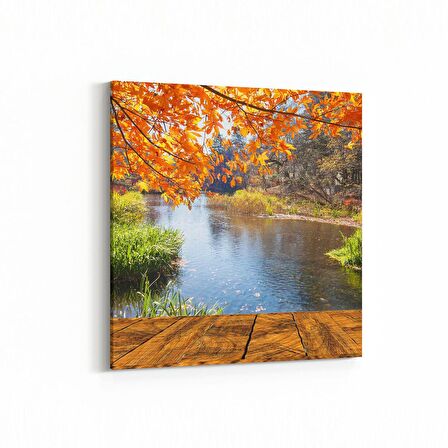 Olla 13171K Doğa / Manzara Görseli Kare Kanvas Tablo (Ölçü: 25X25)