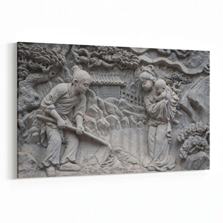 Olla 16270Y Heykel / Sanat Görseli Yatay Kanvas Tablo (Ölçü: 90X60)