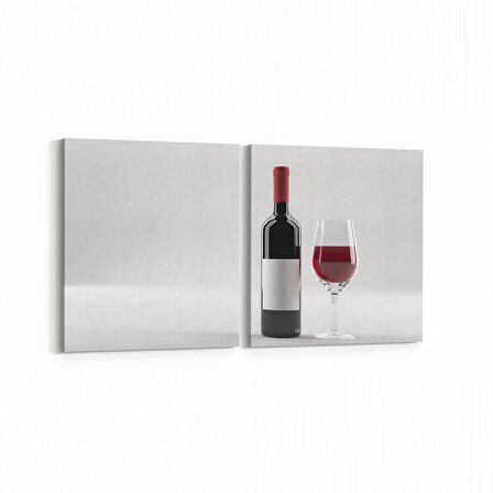 Olla 15314K2Y Gıda Görseli Kare 2'li Yatay Kanvas Tablo (Ölçü: 65X30)