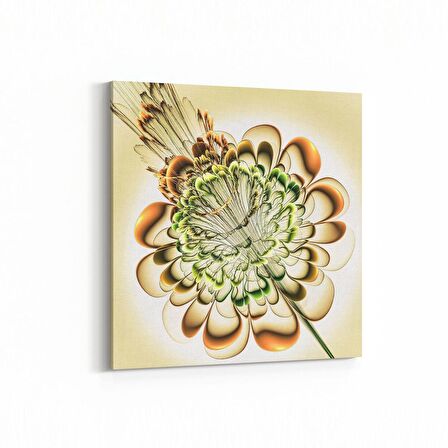 Olla 10165K Abstract Görsel Kare Kanvas Tablo (Ölçü: 25X25)
