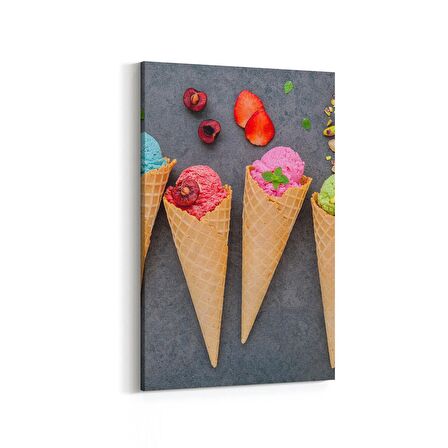 Olla 15288D Gıda Görseli Dikey Kanvas Tablo (Ölçü: 60X90)