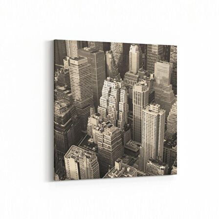 Olla 18073K Yapı Görseli Kare Kanvas Tablo (Ölçü: 25X25)