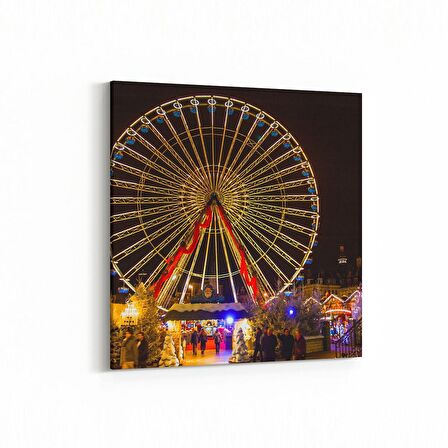 Olla 18059K Yapı Görseli Kare Kanvas Tablo (Ölçü: 25X25)