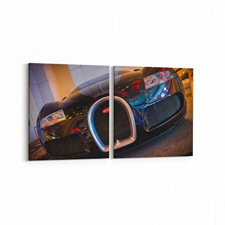 Olla 12334K2Y Araç Görseli Kare 2'li Yatay Kanvas Tablo (Ölçü: 125X60)