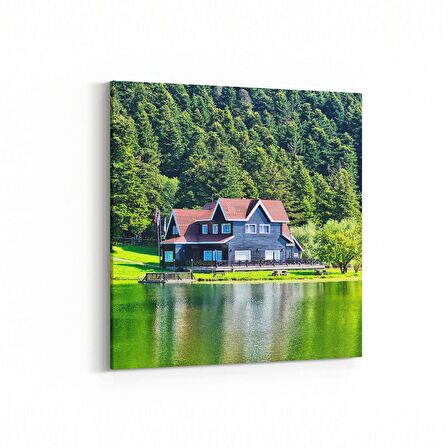 Olla 18943K Yapı Görseli Kare Kanvas Tablo (Ölçü: 25X25)