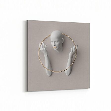 Olla 10006K 3 Boyut Görsel Kare Kanvas Tablo (Ölçü: 100X100)